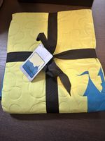 Walt Disney World Castle Neon Quilted Throw Blanket