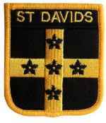 St Davids Wales Shield Embroidered Patch