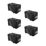 Black Durable PU Bike Bag for Storage Adjustable Rear Rack Saddle Bag