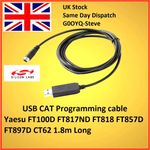 Yaesu CT-62 CAT USB Cable  FT-100 FT-817 FT-857D FT-897D FT-100D FT-818ND 1.8m