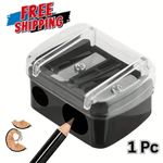 Dual Hole Makeup Pencil Sharpener for Eyeliner Eyebrow Cosmetic Pencils