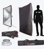 120x180cm Large Rectangular Quick Set-Up Softbox With 4cm Grid S-type