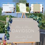 Wedding Welcome Sign - Customised Printed Welcome To Our Wedding Signage
