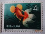 Chinese Postage Stamps-.Set of 3..used..Collectors Item..1960 s..Goldfish