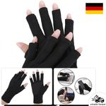 TIESOME UV Protection Gloves for Gel Nail Lamps, Professional UPF50+ UV Protection