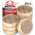 Castor Cups for Furniture Carpet Large Small Floor Protector Felt Pads Caster UK
