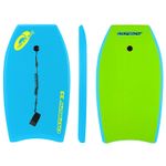 Osprey 33” Bodyboard with Adjustable Wrist Leash, XPE Deck for Kids and Adults