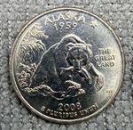 2008 P - US QUARTER - Alaska - USA Unites States of America