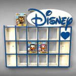 Display Shelf for Bitty Pop Boxes Disney Themed 19 slots Organizer