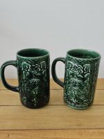 2 x Arklow Ireland Vintage Ceramic Glazed Tankard Celtic Knot Mug