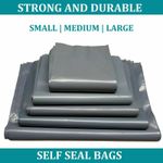 50x All Sizes Strong Grey Mailing Bags Parcel Postage Plastic Poly Self Seal UK