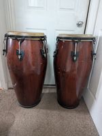Conga Drum Set Red Meinl  10 and 11 Inch