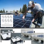 8Pcs Aluminium Solar Panel Bracket Mounting Cabins for Caravan Garages