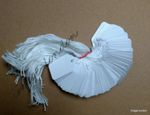 Tie On White Strung Price Tags/Labels for Display Jewelry/Watches/Rings/Vintage