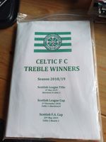 CELTIC HOME PROGRAMMES 2018/19 Treble Winning Programmes ( 2 Cup Finals)
