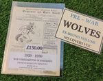 Wolverhampton Wanderers Res Vs Birmingham C. Res 1929/30 Ex Bound No Cover VGC 