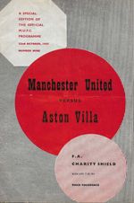 MANCHESTER UNITED V ASTON VILLA  FA CHARITY SHIELD  22nd OCTOBER 1957