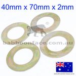 4x Bucket Pivot Pin Shim Spacer Kit  40mm 2mm Thick Kubota Komatsu Kobelco SANY