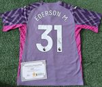 Ederson Hand Signed Manchester City 23/24 Shirt with COA