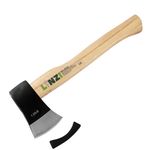 LINZI 1.25lb Wood Chopping Axe - Carbon Steel Blade, Polished Edge