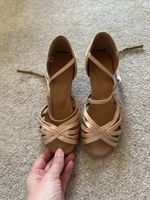Junior Latin Dance Shoe 1.5 Inch Heal  Size 3 1/2