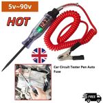 Car Circuit Tester Pen Auto Fuse Test Probe Light Tool For 6V 12V 24V DC Voltage