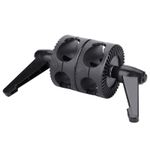 —Dual Wheel Reflector Bracket Support Rotator Light Stand Adapter Photography