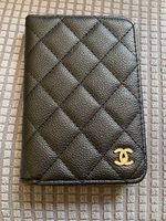 Chanel Beauté VIP GWP Black Passport Holder - Silver Hardware