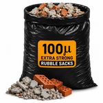 Professional Large Heavy Duty Bin Bags Rubble Sacks, Strong 100 Microns