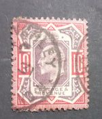 KEVII 1911 SG311  10d Dull Reddish Purple & Carmine Used