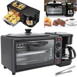 3-In-1 Breakfast Machine, Portable Breakfast Maker with Non-Stick Griddle, Coffe