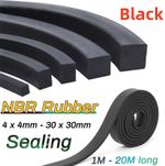 Nitrile Rubber NBR Solid Square Sealing Strip For Car,Aviation,Oil Resistant