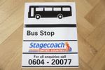 United Counties Stagecoach Bus Stop Sticker Transfer VGC