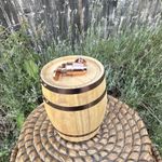 Heritage Collective Wooden Barrel/Keg Liquor Dispenser Tap/Spigot Rustic Brown