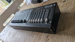 Transcension Dmx controllers in wooden rack, 16 channel + 6 channel. Hardly used