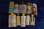 Collection of assorted vintage toiletry containers, Tweed, Cussons, Avon etc.