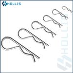 R CLIPS ZINC PLATED STEEL RETAINING PINS 1MM - 7MM SPLIT PINS FOR CLEVIS PINS