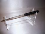 clear acrylic knife holder hunting knife bayonet collector display prop 