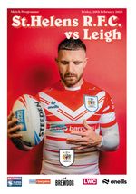 ST HELENS England v LEIGH LEOPARDS 20 February 2026 RUGBY OFFICIAL 20 pages