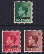 Morocco Agencies SG241-SG243 'TANGIER' Overprint KEVIII Set 1936 Unmounted Mint