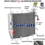 Aluminium Radiator For 1998-2003 2002 Kawasaki Ninja ZX-9R ZX9R ZX 9R ZX900F