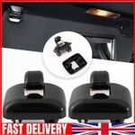 2PCS Sun Visor Clip Holder Hook BLACK 8U08575624PK For Audi A1 A3 A4 A5 Q3 Q5 TT