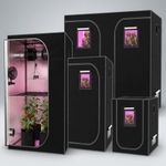 Grow Tent Hydroponics Silver Mylar Sizes 240x120 200 x 100 120x120 80x80 60x60