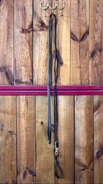 Brown half rope draw reins with girth attachment