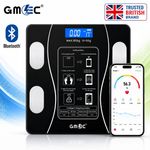 Bluetooth Body Fat Scale Digital Bathroom Scales BMI Weight Monitor 180KG LCD