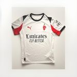 PUMA AC Milan Away Shirt White Size S Adults Short Sleeve Football