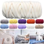 250/500g Super Thick Soft Chunky Wool Gaint Yarn DIY Bulky Arm Knitting Roving
