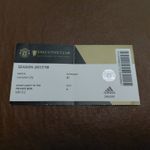 TICKET STUB/ PRIVATE BOX- MANCHESTER UNITED V LEICESTER CITY- 2017/18