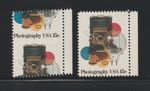 US EFO ERROR Stamps #1758 Photography, Camera: Huge Angled Misperf & Normal. MNH
