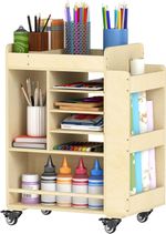 Multifunctional Art Storage Cart Trolley Mobile Utility Organiser with Wheels